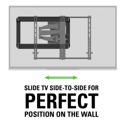 Sanus Full-Motion With  Mount For 37" - 55" Flat-Panel TVs - VMF620-B1