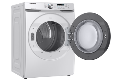 27" Samsung 7.5 Cu. Ft. Electric Dryer with Shallow Depth In White - DVE45T6005W