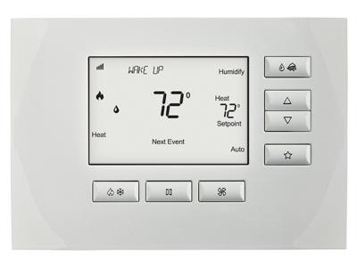 Control4 Wireless Thermostat With Dual Power - C4-THERM-WH