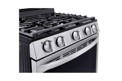 30" LG 5.8 Cu. Ft. Smart Wi-Fi Enabled True Convection InstaView Gas Range With Air Fry - LRGL5825F