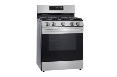 30" LG 5.8 Cu. Ft. Smart Wi-Fi Enabled Fan Convection Gas Range With Air Fry And EasyClean - LRGL5823S