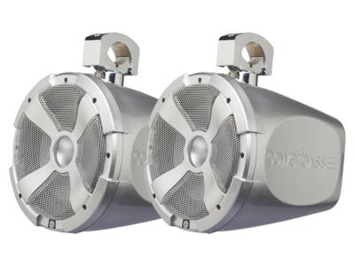 PowerBass 2-Way 10 Inch Long-Range Marine Grade Speaker Pods With RGB Illumination - XLPOD10LR