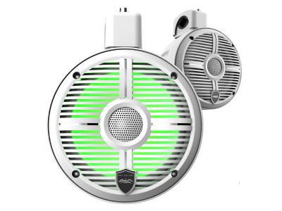 Wet Sound Recon Series 6.5 Inch Coaxial Tower Speaker With Built in RGB LED Lighting In White - RECON6 PODW