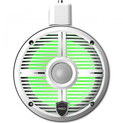 Wet Sound Recon Series 6.5 Inch Coaxial Tower Speaker With Built in RGB LED Lighting In White - RECON6 PODW