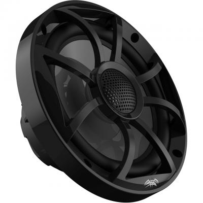 Wet Sound Recon Series High Output Component Style 6.5 Inch Marine Coaxial Speakers With Black Grille - RECON6 BG