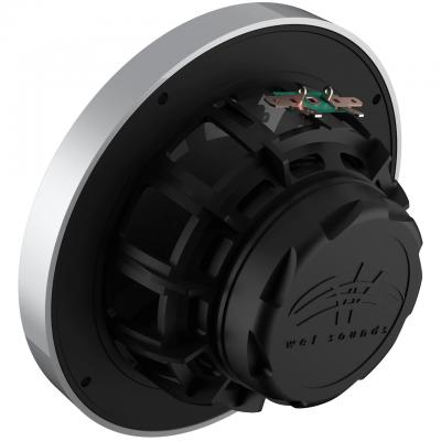 Wet Sound Recon Series High Output Component Style 6.5 Inch Marine Coaxial Speakers With Siver Grille - RECON6 S