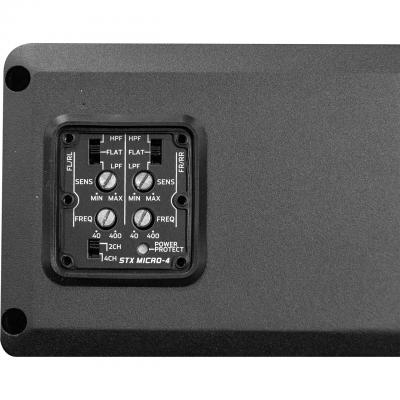 Wet Sound Stealth Series 4 Channel Full-Range Class D Marine Amplifier - STX4 MICRO