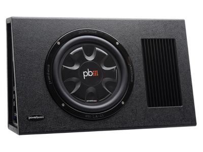 PowerBass Single 10 Inch RMS Amplified Slim Subwoofer Enclosure - PSAWB101T