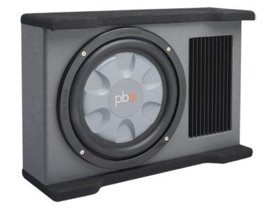 PowerBass 10 Inch Amplified Downfiring Subwoofer Enclosure - PSADF110T