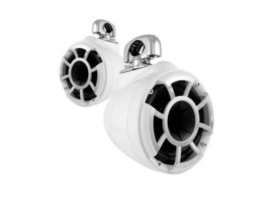  Wet Sound Revolution Series 8 Inch White Tower Speaker With TC3 Swivel Clamps - REV8WSC