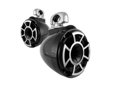  Wet Sound Revolution Series 8 Inch Black Tower Speaker With TC3 Swivel Clamps - REV8BSC