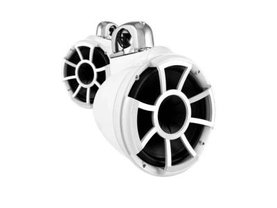  Wet Sound Revolution Series 10 Inch White Tower Speaker With TC3 Fixed Clamps - REV10WFC