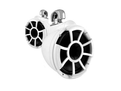  Wet Sound Revolution Series 10 Inch White Tower Speaker With TC3 Swivel Clamps  - REV10WSC