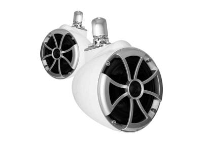  Wet Sound Icon Series 8 Inch White Tower Speaker With TC3 Swivel Clamps - ICON8WSC