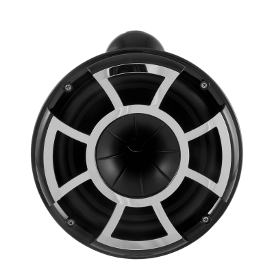  Wet Sound Revolution Series 8 Inch Black Tower Speaker With X Mount Kit - REV8BX
