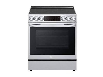 30"  LG 6.3 cu ft. Capacity Smart Wi-Fi Enabled ProBake Convection Electric Slide-in Range - LSEL6335F