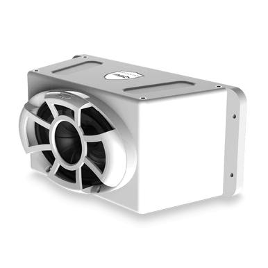 Wet Sound Revolution Series 5x7 HLCD With Surface Mountable Roto-mold Speaker Enclosure In White - REV5X7 SMW