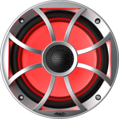  Wet Sound High Output Component Style 6.5 Inch Marine Coaxial Speakers With Silver Grille - RECON6 SRGB