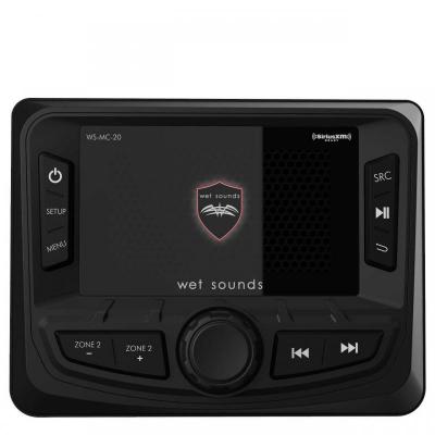 Wet Sound Compact 2-Zone Media Receiver Source Unit With SiriusXM-Ready And NMEA 2000 Connectivity - WS-MC20