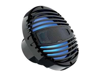 Hertz 4 Ohm Marine Coaxial Speakers With RGB LEDs  in Black - HMX8-LD-TC