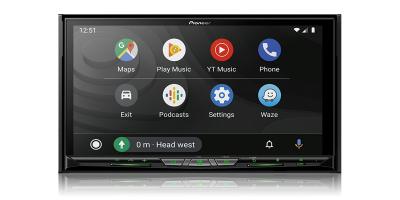 Pioneer Flagship In-Dash Navigation AV Receiver With 6.8 Inch  WVGA Capacitive Touchscreen Display - AVIC-W8600NEX
