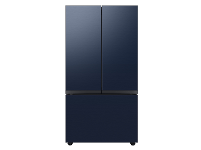 36" Samsung 24 Cu. Ft. Bespoke French Door Counter Depth Refrigerator with Beverage Center - F-RF24BB66QNQN
