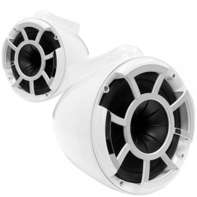  Wet Sound Revolution Series 8 Inch White Tower Speaker With X Mount Kit - REV8WX