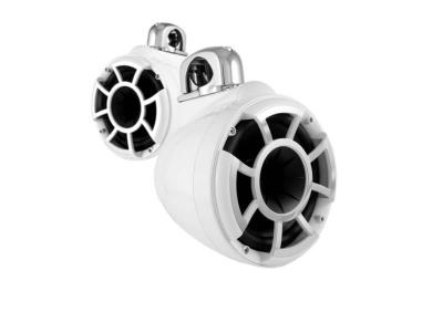  Wet Sound Revolution Series 8 Inch White Tower Speaker With TC3 Fixed Clamps - REV8WFC