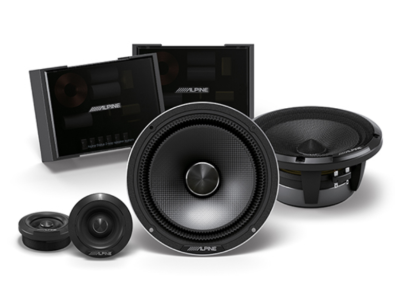 6.5” Alpine Status Hi-Resolution 2-Way Slim-fit Component Speaker Set - HDZ-65CS