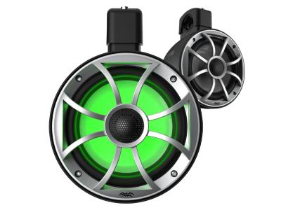 Wet Sound Recon Series 6.5 Inch Coaxial Tower Speaker With Built in RGB LED Lighting In Black - RECON6 PODB