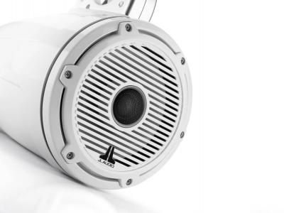 JL Audio 7.7 Inch Enclosed Tower Coaxial System With Gloss White Classic Grille - M6-770ETXv3-Gw-C-GwGw