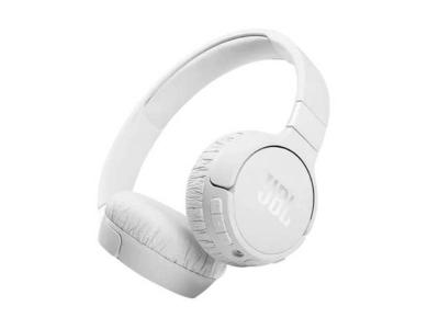 JBL Wireless On-Ear Active Noise-Cancelling Headphones in White  - Tune 660NC (W)