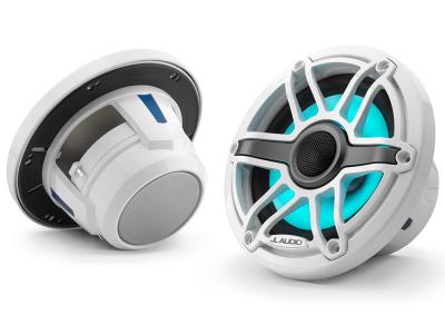 6.5" JL Audio Marine Coaxial Speakers with Transflective LED Lighting - M6-650X-S-GwGw-i