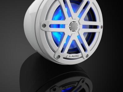 JL AUDIO 6.5 Inch Enclosed Coaxial System with Gloss White Enclosure - M3-650VEX-Gw-S-Gw-i