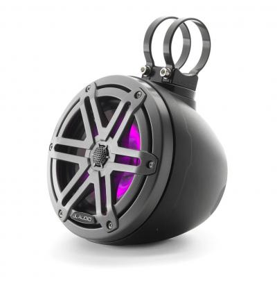 JL AUDIO 6.5 Inch Enclosed Coaxial System with RGB LED Lighting - M3-650VEX-Mb-S-Gm-i