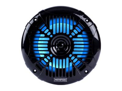 Memphis 6.5 Inch Coaxial Powersports Speaker with LED in Black  - MXA602SLB