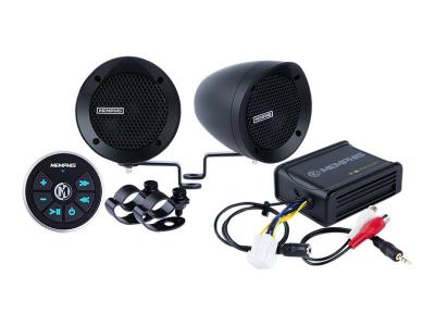Memphis 2 Black Bullet Style Powersports Speaker Kit With Bluetooth - MXABMB2BT