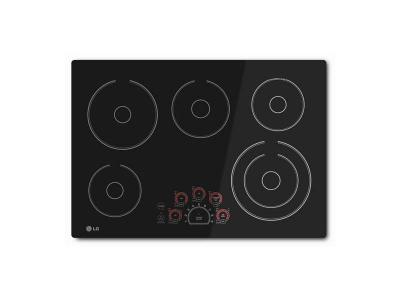 30" LG Black Radiant Electric Smoothtop Cooktop With Smoothtouch Controls - LCE3010SB