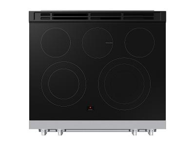 30" Samsung 6.3 Cu. Ft. Electric Slide-In Range True Convection with Air Fry Max - NSE80H63SRAC