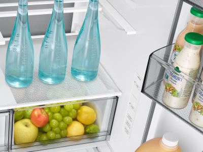 36" Samsung Bespoke AI 3-Door French Door Refrigerator - RF70H30GERAA