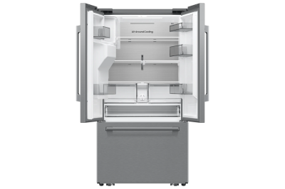 36" Samsung Bespoke AI 3-Door French Door Refrigerator - RF70H30GERAA