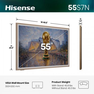 50" Hisense CanvasTV 4K QLED Google TV - 50S7N