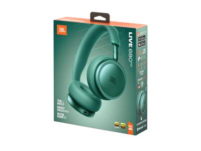 JBL Live 680NC Wireless On-Ear Noise Cancelling Headphones - JBLLIVE680NCGRNAM