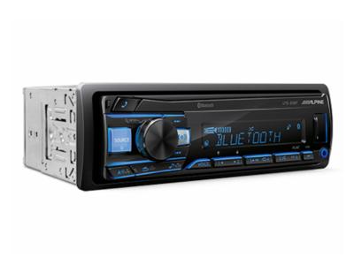 Alpine Single-DIN Bluetooth Digital Media Receiver with 4V Pre-Outs - UTE-83BT