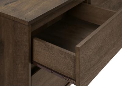 Monarch 72"L Dark Brown Wood-Look with Storage - I2718