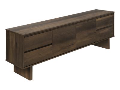 Monarch 72"L Dark Brown Wood-Look with Storage - I2718