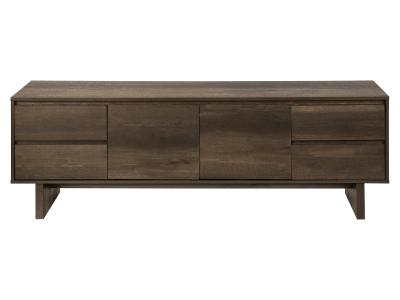 Monarch 72"L Dark Brown Wood-Look with Storage - I2718