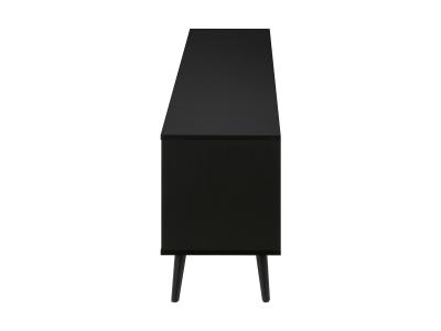 Monarch 72"L Black with 2 Wood-Look Doors - I2781