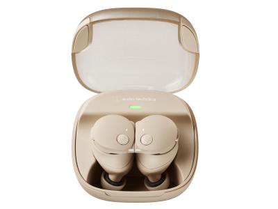 Audio Technica Wireless Earbuds in Beige - ATH-CKS50TW2BG