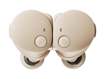 Audio Technica Wireless Earbuds in Beige - ATH-CKS50TW2BG